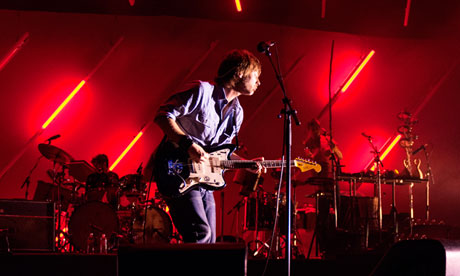 Atoms For Peace performing in Los Angeles.