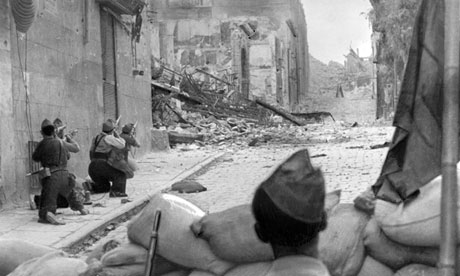 Picture taken in July 1936 during the Sp