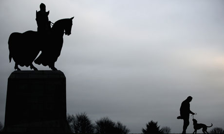 A statue of Robert the Bruce 