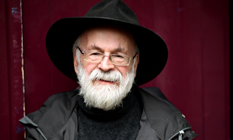 Terry Pratchett in Salisbury in 2013.