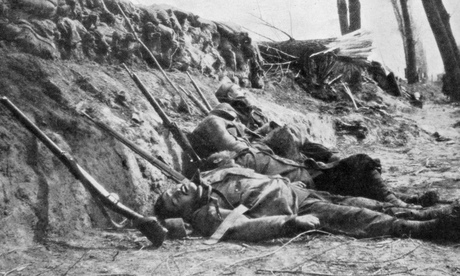 French soldiers killed by chlorine gas in the Second Battle of Ypres in 1915.