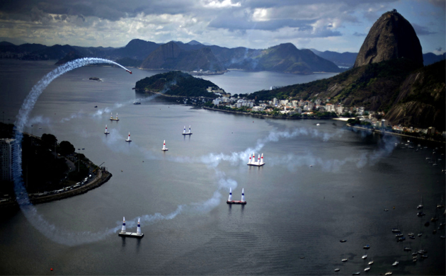 Pilots competiting the the Brazil leg of the Red World Air Race World Series