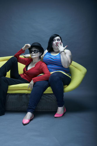 OMM portraits: OMM portrait of Yoko Ono and Beth Ditto by Neil Wilder