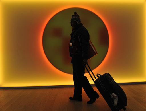 Copenhagen: the result: A man leaves the Bella Center in Copenhagen on December 19th