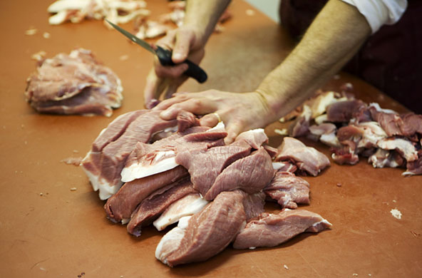 Butchering a pig: Alex Rentons pig 