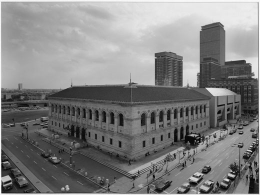 New Topographics: View Of The Boston Public Library, 1974 by Nicholas Nixon