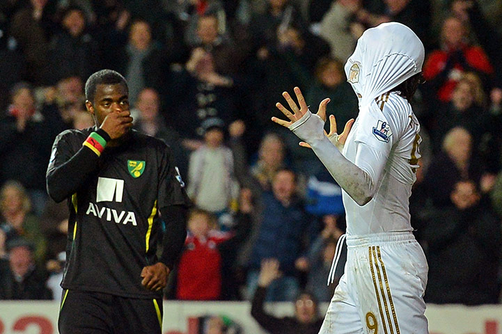 Premier League: pictures: Swansea City's Spanish midfielder Miguel