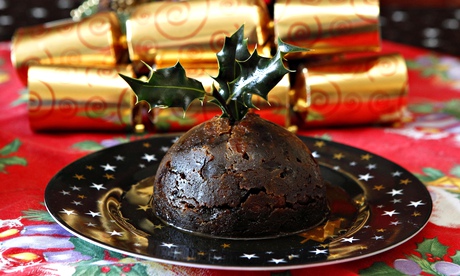 a traditional Christmas pudding