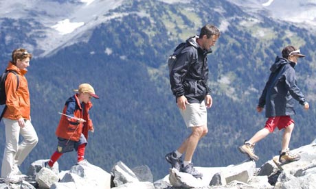 The Marriott family in Whistler
