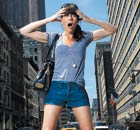 Polly Vernon on hotpants