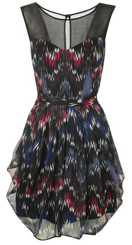 Apple shapes: Sheer back dress