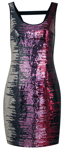 Hourglass shapes: Pink Ombre Sequin Dress