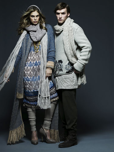 Key trends: Knitwear: Models wearing knitwear
