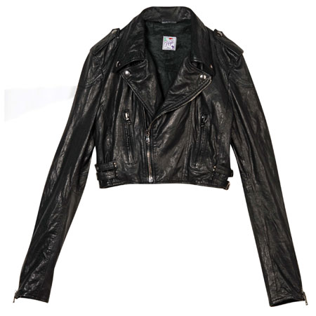 Key trends: Leather: shrunken biker jacket
