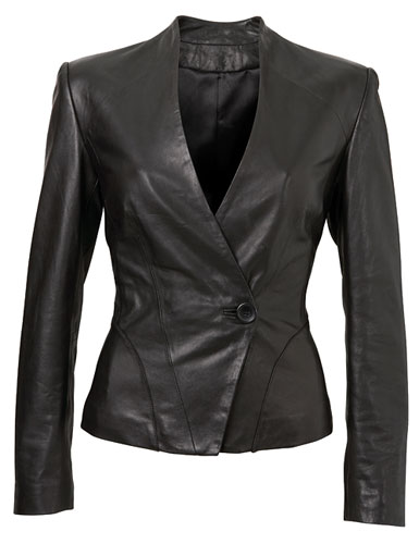 Key trends: Leather: Blazer
