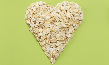 oats in heart shape