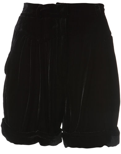 Key Trends Velvet: velvet shorts