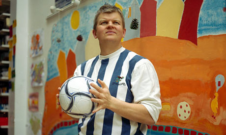 Adrian Chiles at home