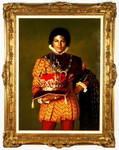  Portrait of Michael Jackson dressed as a King