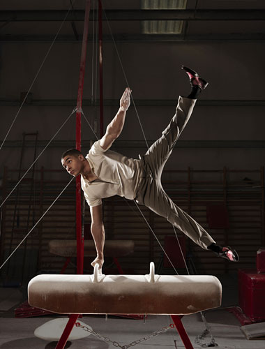 Louis Smith fashion: Louis Smith on the pommel horse