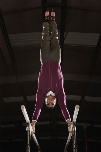 Louis Smith fashion: Louis Smith on the parallel bars