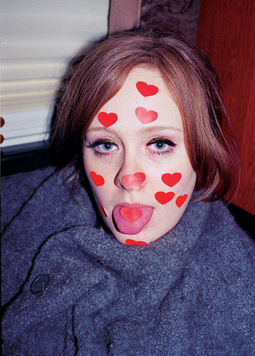 Adele in america Adele in America There was a load of heart memorabilia 