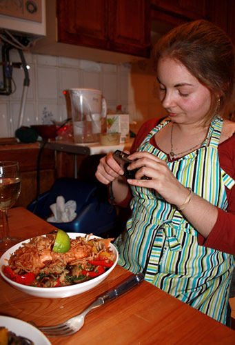 Kitchen clickalong salmon: fingerstoes