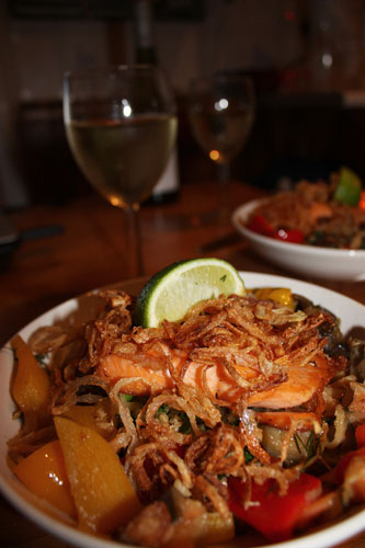 Kitchen clickalong salmon: fingerstoes