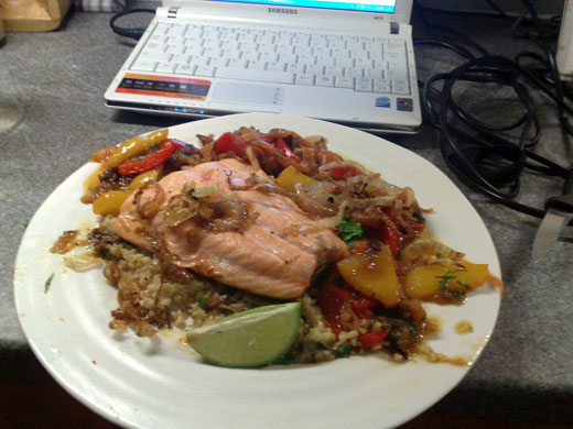 Kitchen clickalong salmon: Stu Chad