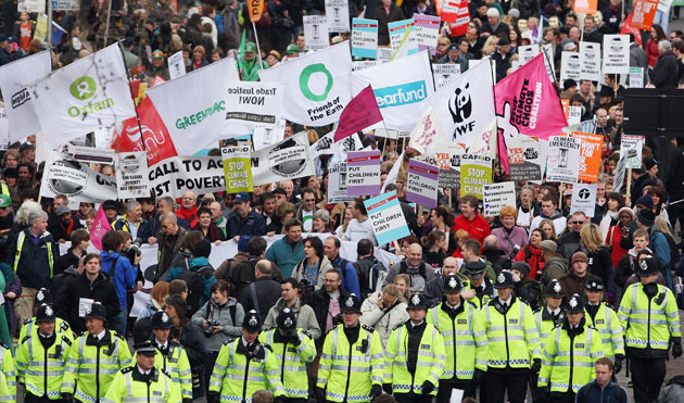 Put people first: Put People First March Takes Places Ahead Of The G20 Meeting