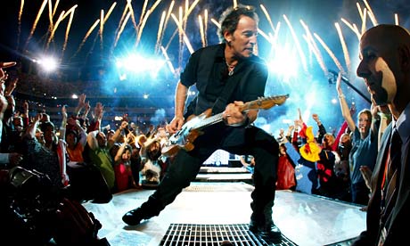 bruce springsteen family. Bruce Springsteen at the Super