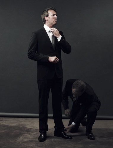 Cricket suits: Graeme Swann and Tim Bresnan