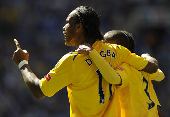Tom Jenkins FA Cup final: Didier Drogba celebrates his goalo