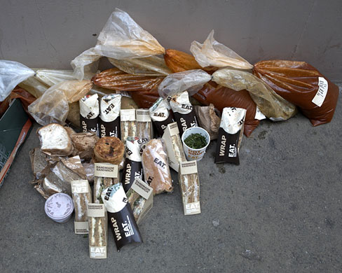 Food waste: Soups and sandwiches discarded by the sandwich chain EAT