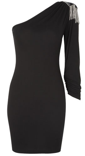 Pear shaped : One-shoulder dress