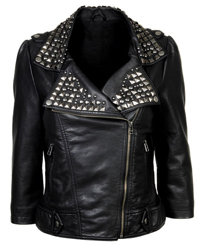 Hourglass shapes: Miss Selfridge biker jacket