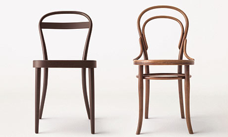 muji and thonet chairs