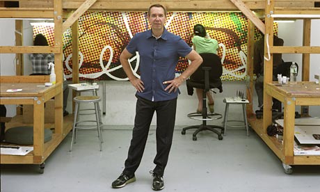 Jeff Koons in his New York studio 