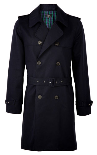 weekly style: APC navy trench