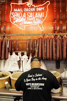 Katz's Delicatessen on the Lower East Side