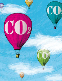 Carbon neutral illustration