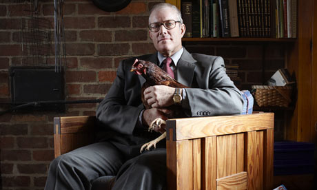 Joel Salatin photographed at home on his Virginia farm, Polyface