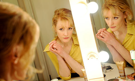 Claire Skinner in her dressing room at the National Theatre London