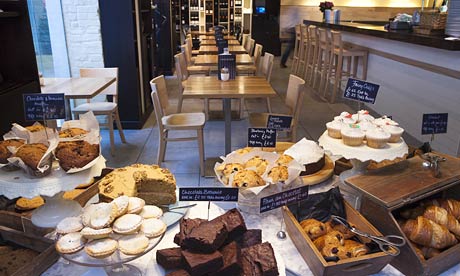 Cakes on display at Made by Bob