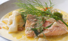 Nigel Slater's salmon and dill soup, and tomato fish broth recipes