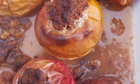 Nigel Slater's baked apples with ginger cake and cinnamon, and poached apples, ginger  and anise recipes
