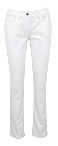key trends: white: Skinny trousers
