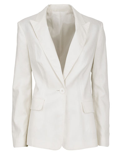 key trends: white: White blazer