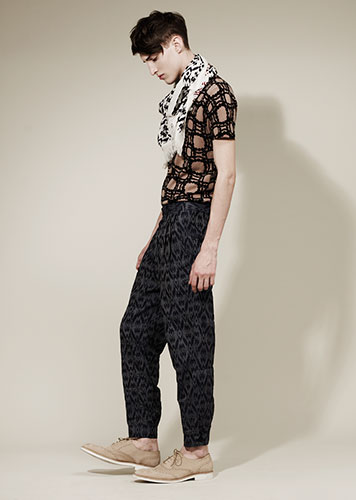 Key Trends: Men's print: Model wearing prints