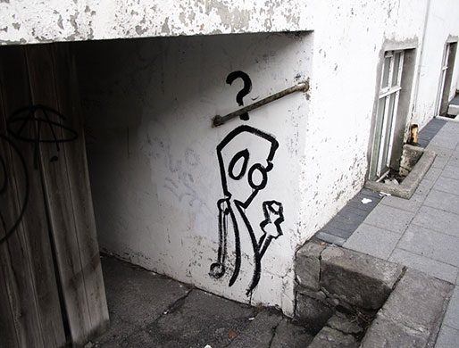 Facehunter: Enigmatic graffiti outside Reykjavik